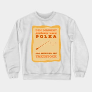 Polkadirigent Orange Crewneck Sweatshirt